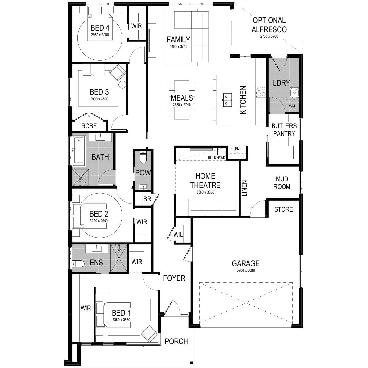 Property Lot 1373, No.6 Petersons Place, CLIFTLEIGH NSW 2321 secondary FLOORPLAN