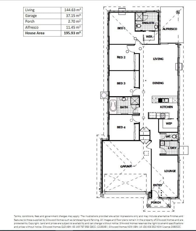Property Lot 7, Linkview Rise Estate, Ormeau Hills QLD 4208 secondary FLOORPLAN