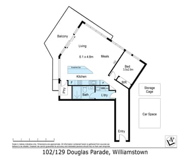 Property 102/129 Douglas Parade, Williamstown VIC 3016 FLOORPLAN 0