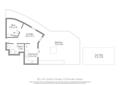 Property B1, 41 Gotha Street, Fortitude Valley QLD 4006 FLOORPLAN 0