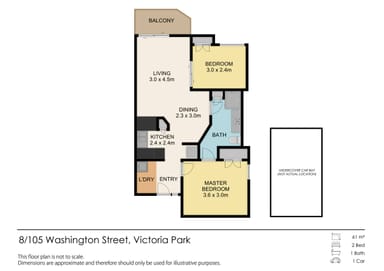 Property Level 2, 8/105 Washington Street, Victoria Park WA 6100 FLOORPLAN 0