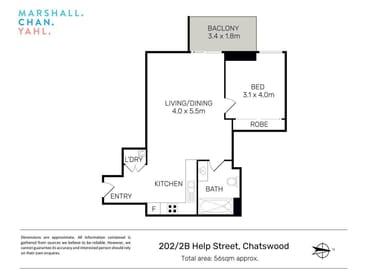 Property 202/2B Help Street, Chatswood NSW 2067 FLOORPLAN 0