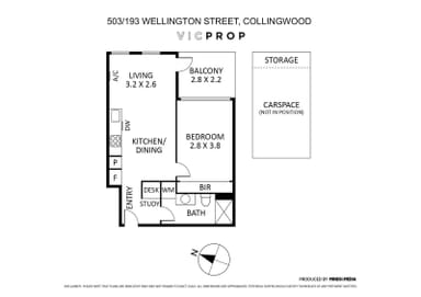 Property 503, 193 Wellington Street, COLLINGWOOD VIC 3066 FLOORPLAN 0