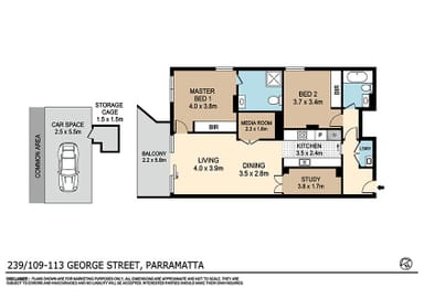 Property 239/109-113 George Street, PARRAMATTA NSW 2150 FLOORPLAN 0