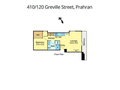Property 410/120 Greville Street, Prahran VIC 3181 FLOORPLAN 0