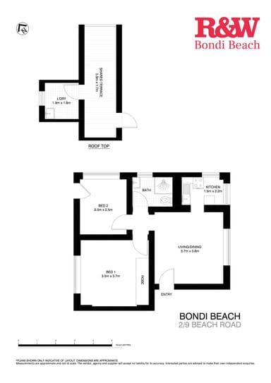 Property 2/9 Beach Road, Bondi Beach NSW 2026 FLOORPLAN 0