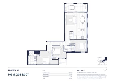Property 208, 15-35 Thistlethwaite street, SOUTH MELBOURNE VIC 3205 FLOORPLAN 0