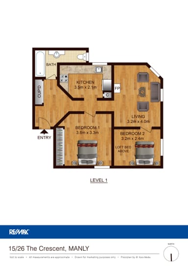 Property 15/26 The Crescent, MANLY NSW 2095 FLOORPLAN 0