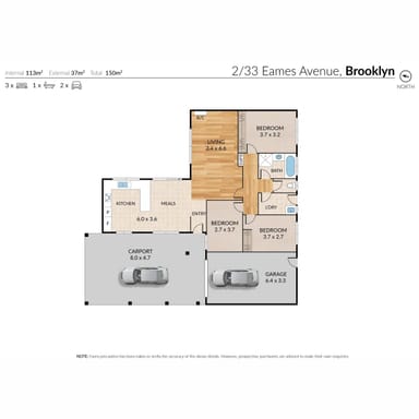 Property 2, 33 Eames Avenue, BROOKLYN VIC 3012 FLOORPLAN 0