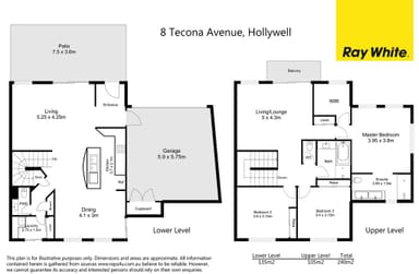 Property 2/8 Tecona Avenue, HOLLYWELL QLD 4216 FLOORPLAN 0