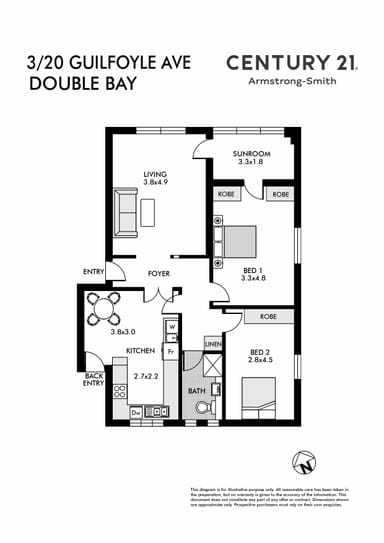 Property 3/20 Guilfoyle Avenue, Double Bay NSW 2028 FLOORPLAN 0