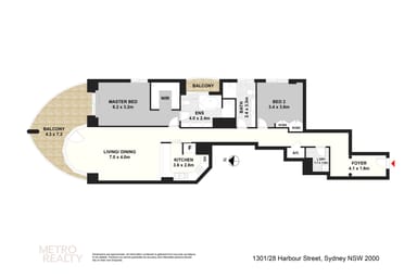 Property 1301, 28 Harbour Street, Sydney NSW 2000 FLOORPLAN 0