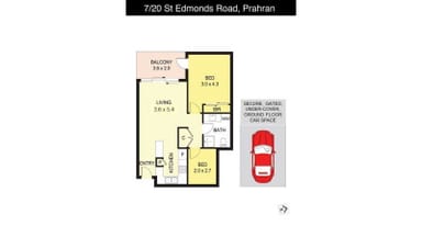 Property 7/20 St Edmonds Road, PRAHRAN VIC 3181 FLOORPLAN 0