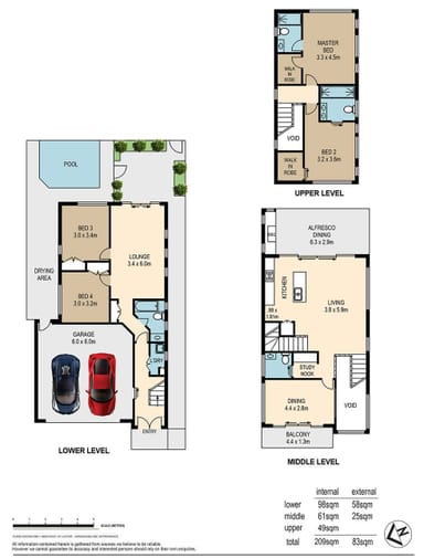 Property 13 Midvale Lane, Teneriffe QLD 4005 FLOORPLAN 0