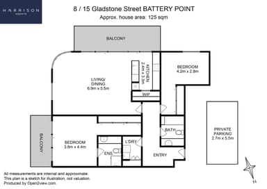Property 8/15 Gladstone Street, Battery Point TAS 7004 FLOORPLAN 0
