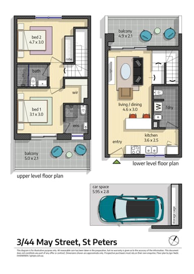 Property 3, 44 May St, ST PETERS NSW 2044 FLOORPLAN 0