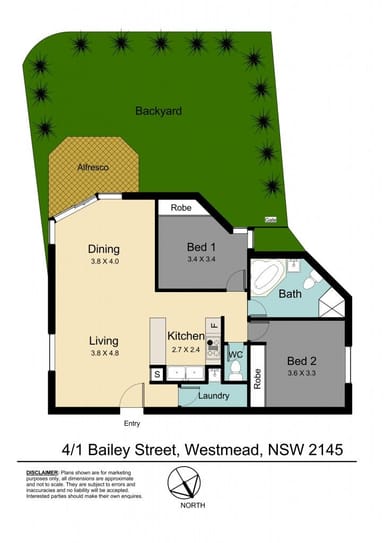 Property 4, 1 Bailey Street, WESTMEAD NSW 2145 FLOORPLAN 0
