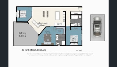 Property 1304, 30 Tank Street, Brisbane City QLD 4000 FLOORPLAN 0